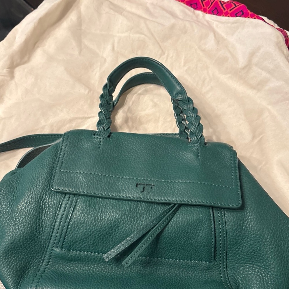 Green Tory Burch Leather Top-Handle Women’s Bag